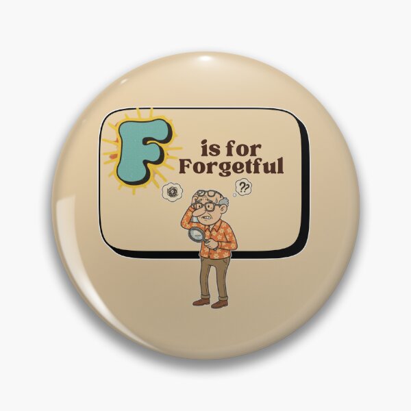 Item preview, The Senior Flashcard Series: Letter F is for Forgetful – Retro Humor Collection designed and sold by Searching ideas.