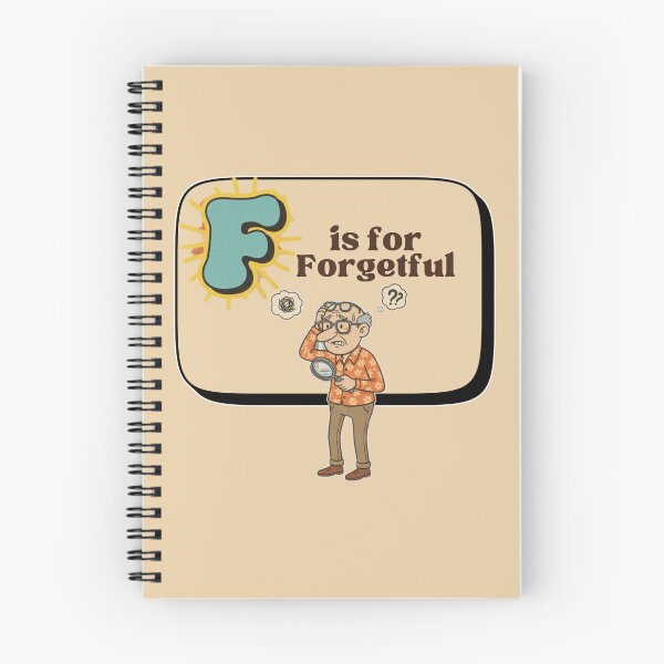 Item preview, The Senior Flashcard Series: Letter F is for Forgetful – Retro Humor Collection designed and sold by Searching ideas.