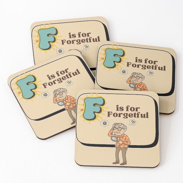 Item preview, The Senior Flashcard Series: Letter F is for Forgetful – Retro Humor Collection designed and sold by Searching ideas.