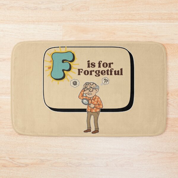 Item preview, The Senior Flashcard Series: Letter F is for Forgetful – Retro Humor Collection designed and sold by Searching ideas.