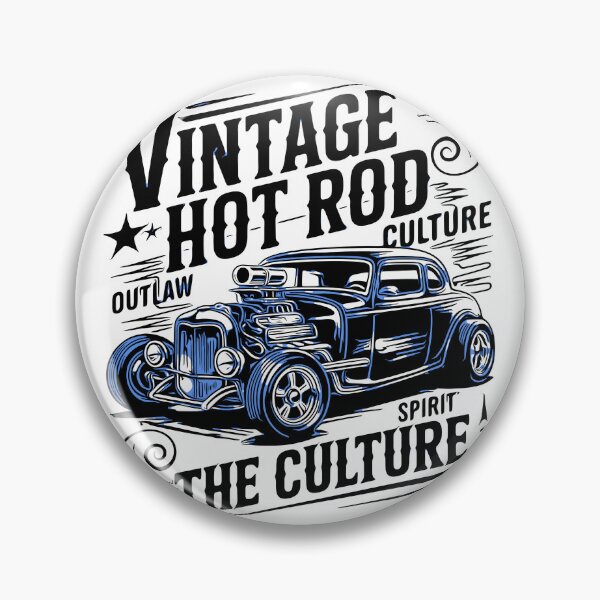 Item preview, Vintage Classic Car Hot Rod designed and sold by PrintCarClub.