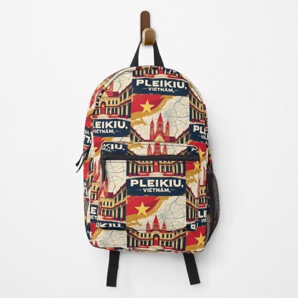 Item preview, Pleikiu Vietnam 1950s Retro Poster Tourism designed and sold by TravelersGems.