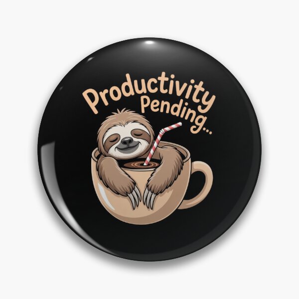 Item preview,  Sloth Coffee Productivity Pending - Funny Lazy Design designed and sold by ZACK ART.