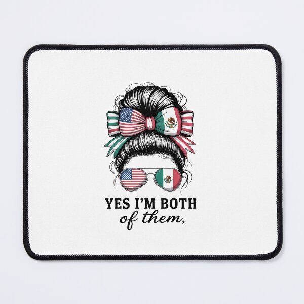 Item preview, Yes I'M Both Of Them Proud American Mexican Flag designed and sold by Elenasriveras.