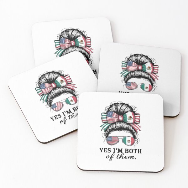 Item preview, Yes I'M Both Of Them Proud American Mexican Flag designed and sold by Elenasriveras.