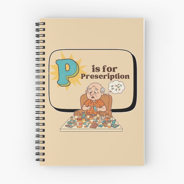 Item preview, The Senior Flashcard Series: Letter P is for Prescription – Retro Humor Collection designed and sold by Searching ideas.