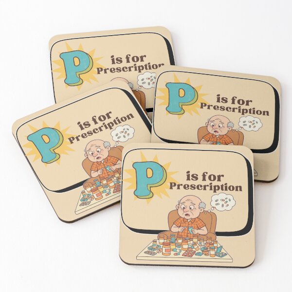 Item preview, The Senior Flashcard Series: Letter P is for Prescription – Retro Humor Collection designed and sold by Searching ideas.