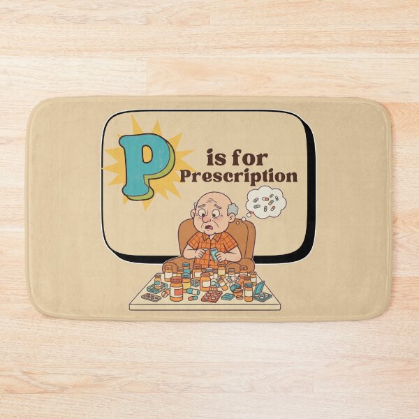 Item preview, The Senior Flashcard Series: Letter P is for Prescription – Retro Humor Collection designed and sold by Searching ideas.
