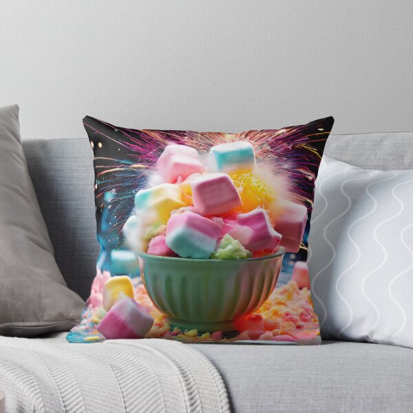 Item preview, Marshmallows in a bowl with fireworks designed and sold by Mianku | Für das Leben.