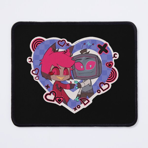 Item preview, Alastor & Vox Heart (Hazbin Hotel) designed and sold by kiteneon.