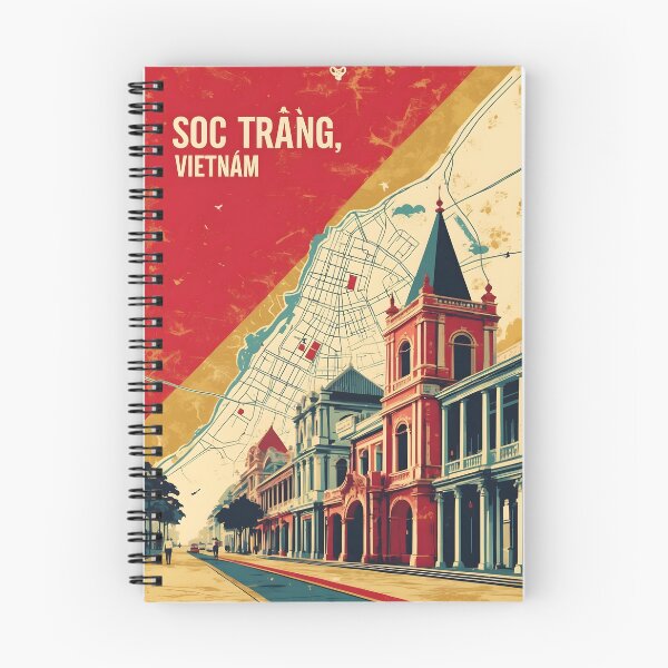 Item preview, Soc Trang Vietnam 1950s Retro Poster Tourism designed and sold by TravelersGems.
