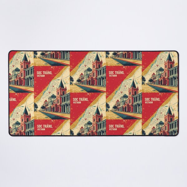 Item preview, Soc Trang Vietnam 1950s Retro Poster Tourism designed and sold by TravelersGems.