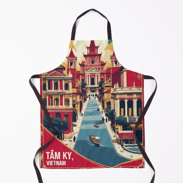 Item preview, Tam Ky Vietnam 1950s Retro Poster Tourism designed and sold by TravelersGems.