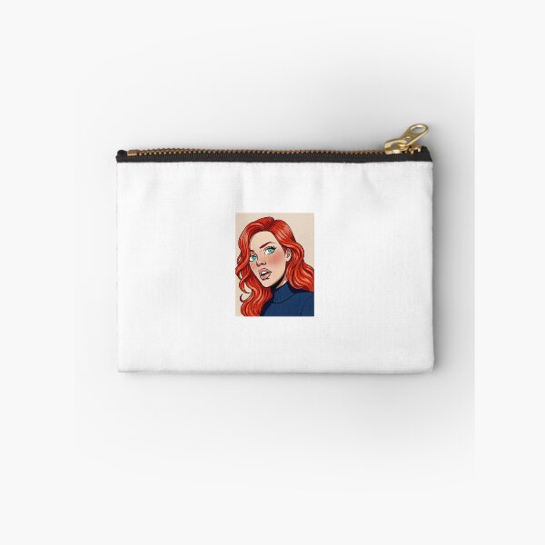 Item preview, Vintage Pop Art Red Curly Hair Woman Portrait designed and sold by PopartbyL.