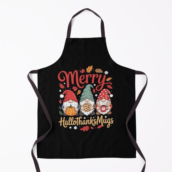 Item preview, Merry Happy Hallothanksmas Gnomes Halloween Thanksgiving mas  designed and sold by InspiredFoul.