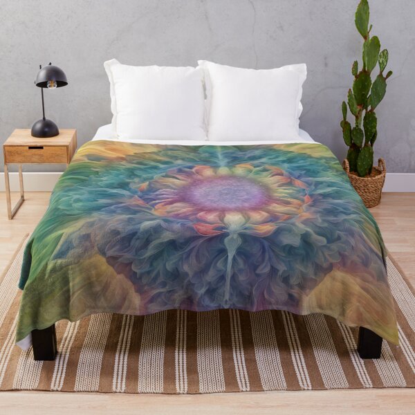 Item preview, Colorful spiritual blossom mandala abstraction designed and sold by Mianku | Für das Leben.