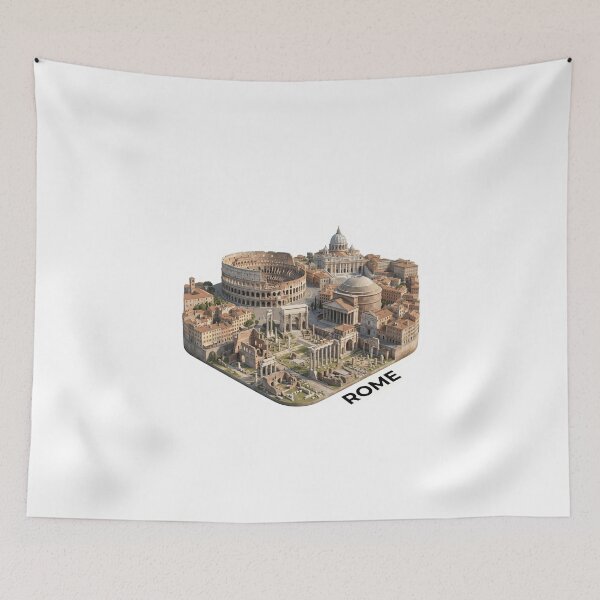 Artikelvorschau, Rome Isometric Landmark Sticker entworfen und verkauft von HoseIgnacio.