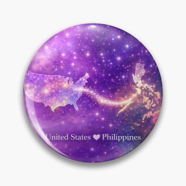 Item preview, United States Philippines Long Distance Couple Love Design designed and sold by ArcanePrintsxo.