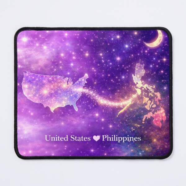 Item preview, United States Philippines Long Distance Couple Love Design designed and sold by ArcanePrintsxo.