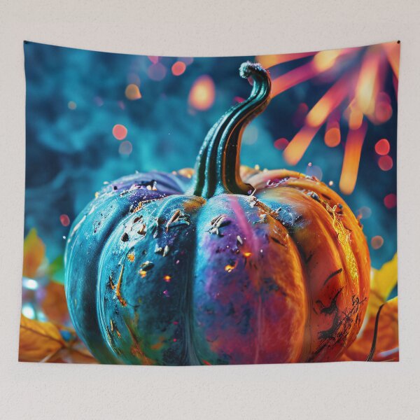 Item preview, Colorful Halloween pumpkin party with bokeh designed and sold by Mianku | Für das Leben.