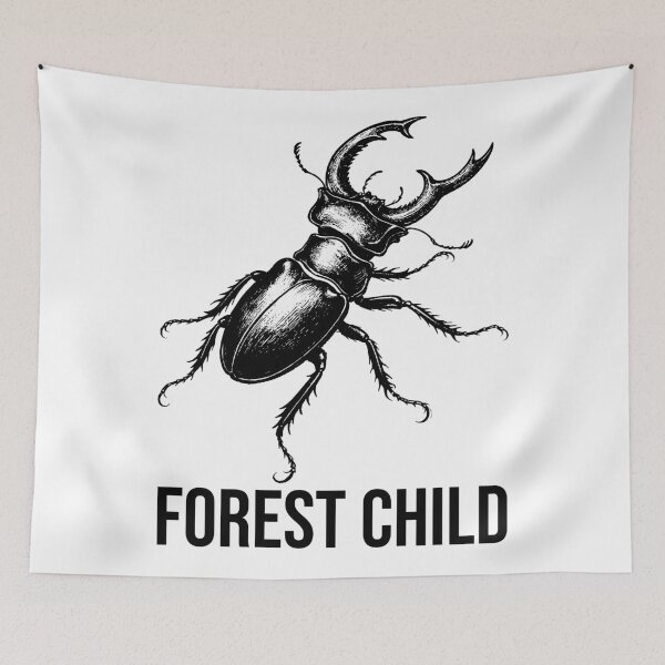 Item preview, Forest Child – Stag Beetle Illustration Inspired by Nature and Woodland Spirit designed and sold by xndrlab.