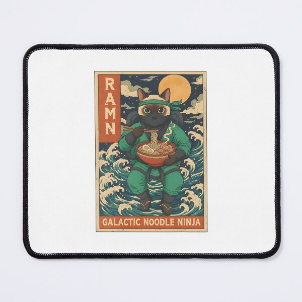 Item preview, Vintage Astronaut Cat Ramen Japanese Wave T-Shirt designed and sold by TeeZilla808.