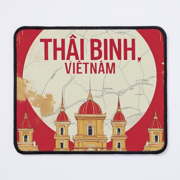 Item preview, Thai Binh Vietnam 1950s Retro Poster Tourism designed and sold by TravelersGems.