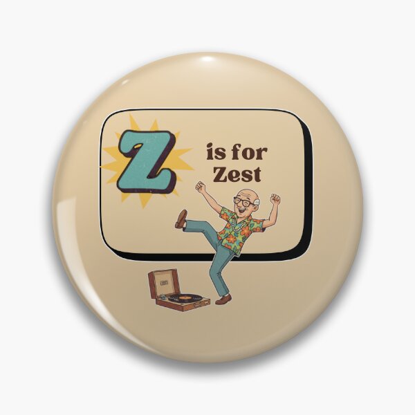 Item preview, The Senior Flashcard Series: Letter Z is for Zest – Retro Humor Collection designed and sold by Searching ideas.