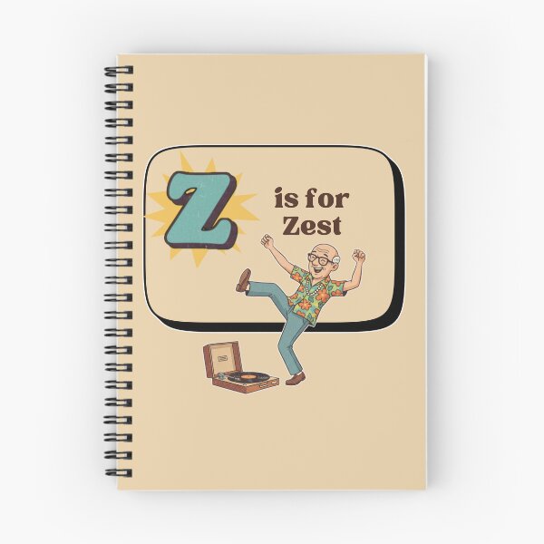 Item preview, The Senior Flashcard Series: Letter Z is for Zest – Retro Humor Collection designed and sold by Searching ideas.