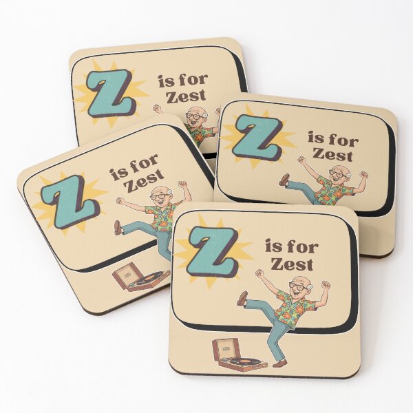 Item preview, The Senior Flashcard Series: Letter Z is for Zest – Retro Humor Collection designed and sold by Searching ideas.