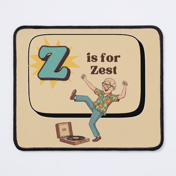 Item preview, The Senior Flashcard Series: Letter Z is for Zest – Retro Humor Collection designed and sold by Searching ideas.