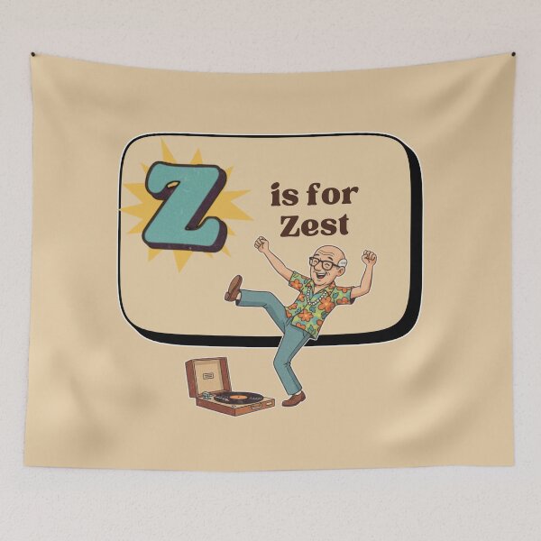 Item preview, The Senior Flashcard Series: Letter Z is for Zest – Retro Humor Collection designed and sold by Searching ideas.