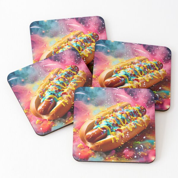 Item preview, Colorful hot dog in a festive atmosphere designed and sold by Mianku | Für das Leben.