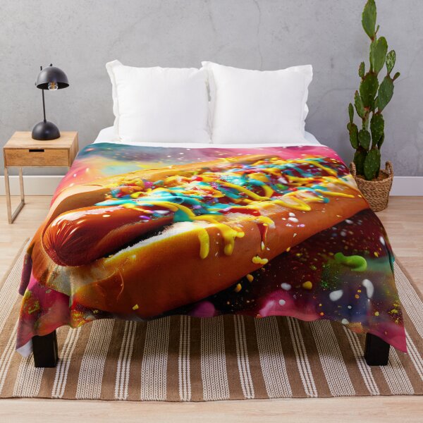 Item preview, Colorful hot dog in a festive atmosphere designed and sold by Mianku | Für das Leben.