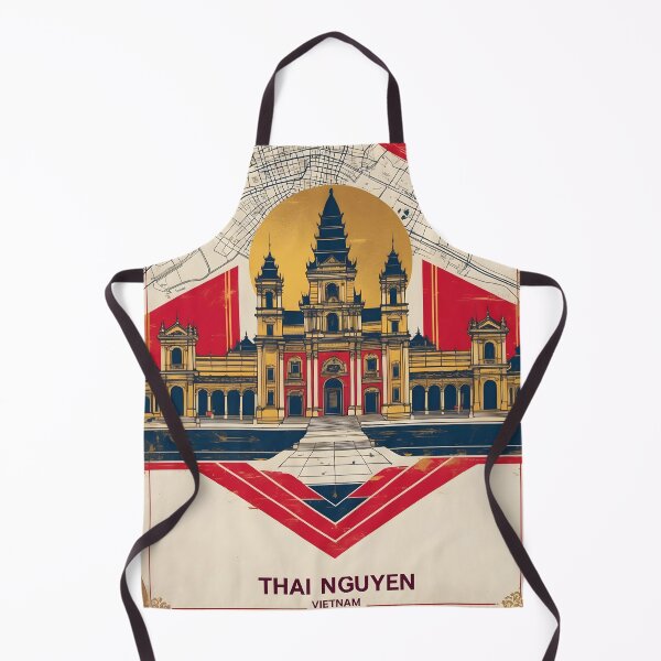 Item preview, Thai Nguyen Vietnam 1950s Retro Poster Tourism designed and sold by TravelersGems.