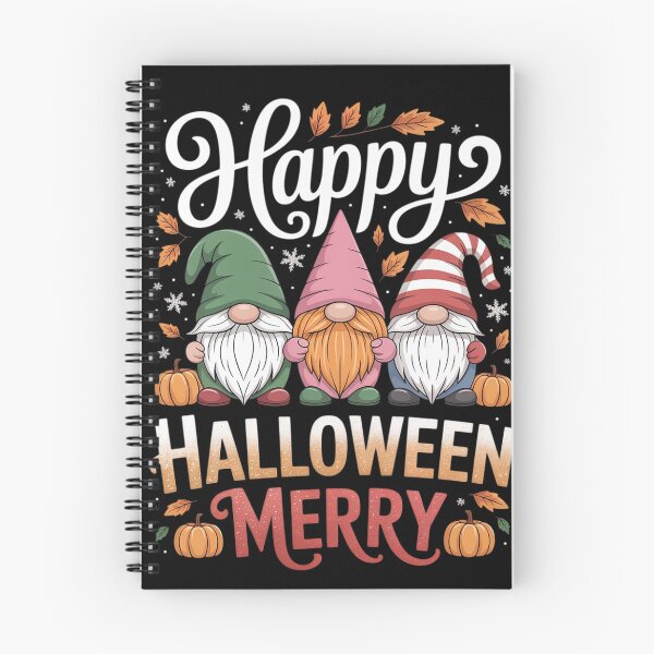 Item preview, Merry Happy Hallothanksmas Gnomes Halloween Thanksgiving mas03  designed and sold by InspiredFoul.