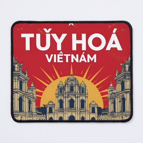Item preview, Tuy Hoa Vietnam 1950s Retro Poster Tourism designed and sold by TravelersGems.