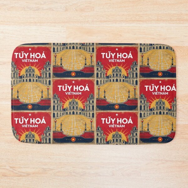 Item preview, Tuy Hoa Vietnam 1950s Retro Poster Tourism designed and sold by TravelersGems.