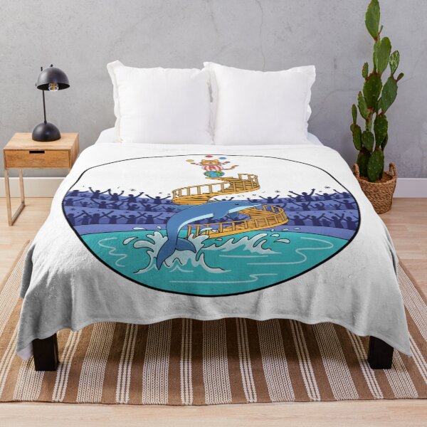 Item preview, Dolphin and Cat Circus Show in Stadium, Cute Animal Performance Vector Art designed and sold by Fandom Universe.