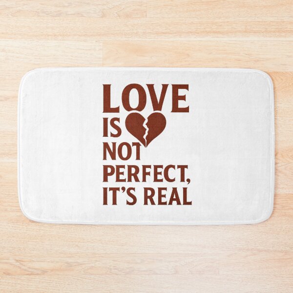 Item preview, Love Is Not Perfect, It’s Real - Emotional Typography designed and sold by MKreative Studio.