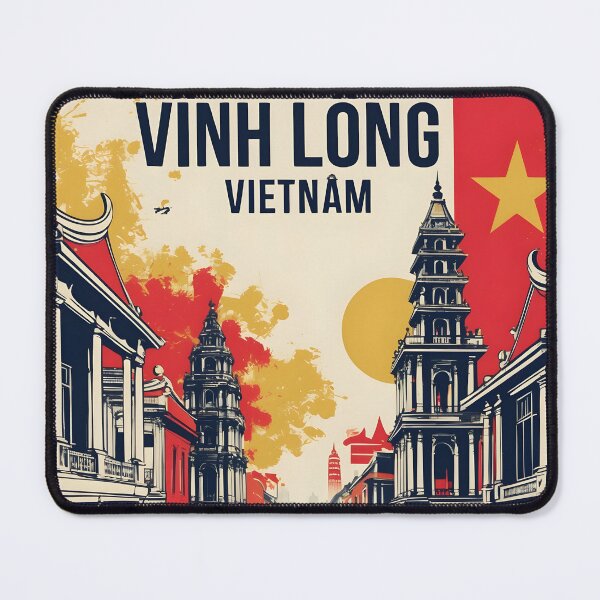 Item preview, Vinh Long Vietnam 1950s Retro Poster Tourism designed and sold by TravelersGems.