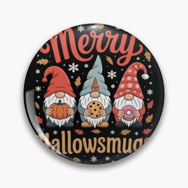 Item preview, Merry Happy Hallothanksmas Gnomes Halloween Thanksgiving mas4  designed and sold by InspiredFoul.