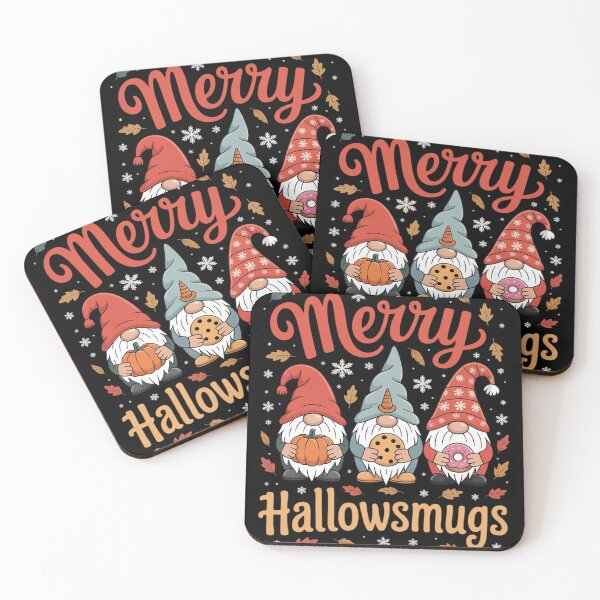 Item preview, Merry Happy Hallothanksmas Gnomes Halloween Thanksgiving mas4  designed and sold by InspiredFoul.
