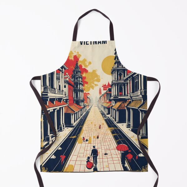 Item preview, Vinh Long Vietnam 1950s Retro Poster Tourism designed and sold by TravelersGems.