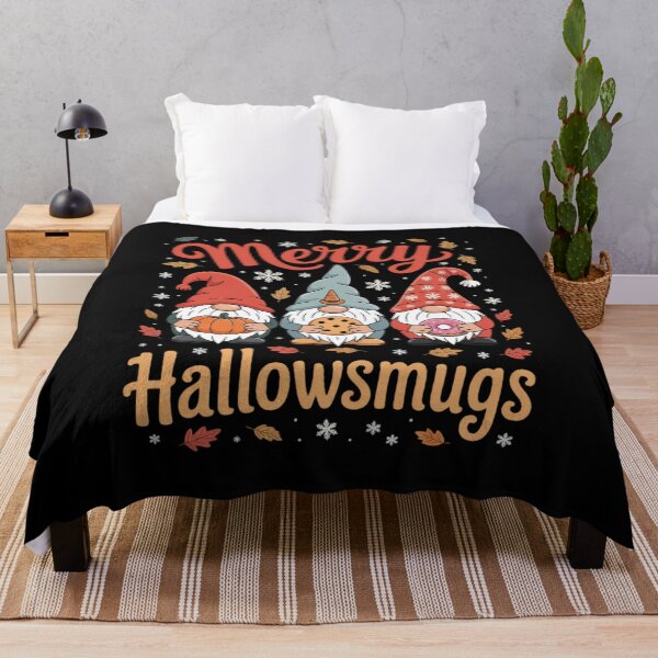 Item preview, Merry Happy Hallothanksmas Gnomes Halloween Thanksgiving mas4 designed and sold by InspiredFoul.