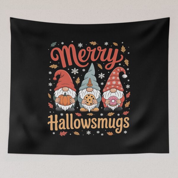 Item preview, Merry Happy Hallothanksmas Gnomes Halloween Thanksgiving mas4  designed and sold by InspiredFoul.