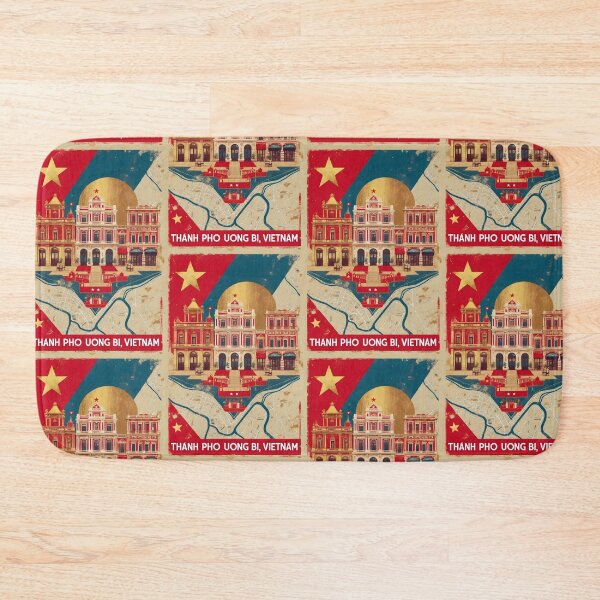 Item preview, Thanh Pho Uong Bi Vietnam 1950s Retro Poster Tourism designed and sold by TravelersGems.