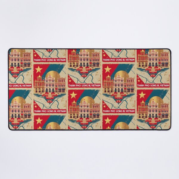 Item preview, Thanh Pho Uong Bi Vietnam 1950s Retro Poster Tourism designed and sold by TravelersGems.