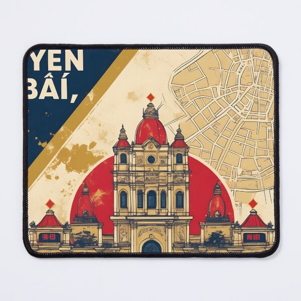Item preview, Yen Bai Vietnam 1950s Retro Poster Tourism designed and sold by TravelersGems.