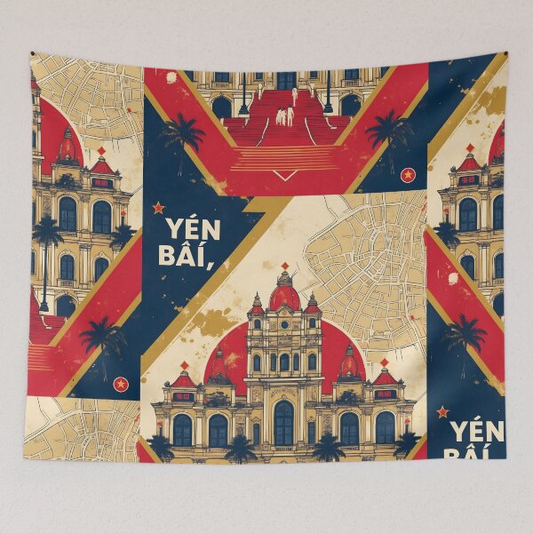 Item preview, Yen Bai Vietnam 1950s Retro Poster Tourism designed and sold by TravelersGems.